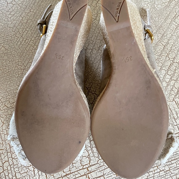 Prada Espadrille wedge sandals - Picture 7 of 10